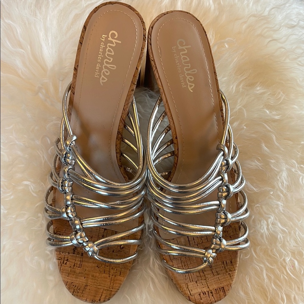 Charles by Charles David Silver Women's Sandals